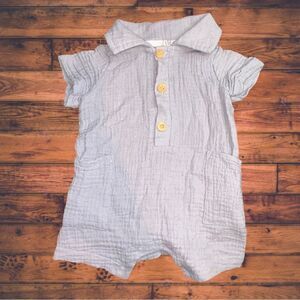 5 for $25🔥Peyton & Scout Mauve Lavender Shortalls Jumpsuit Baby Girl 0-3 Months